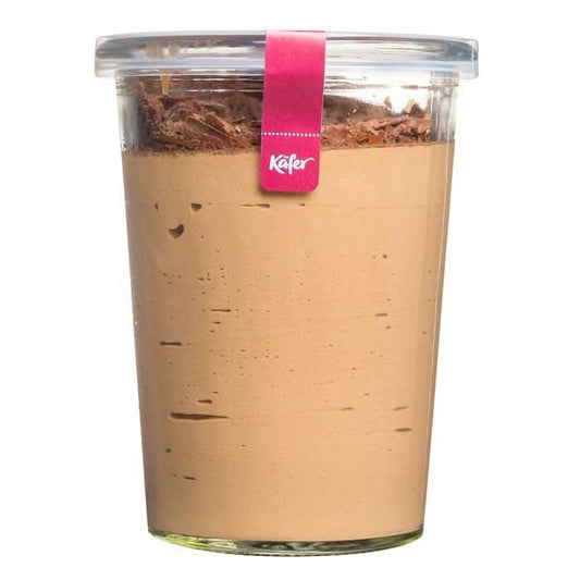 Dessert Mousse au Chocolat braun