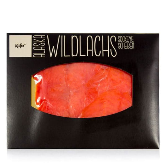 Alaska Wildlachs Sockeye in Scheiben