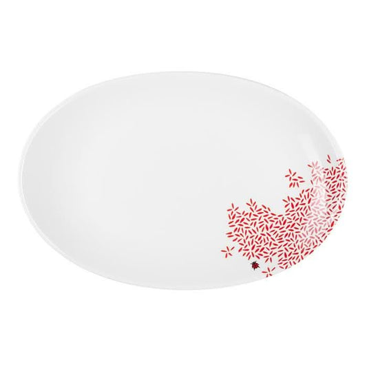 Mustermix Platte, oval, Ø 32 cm